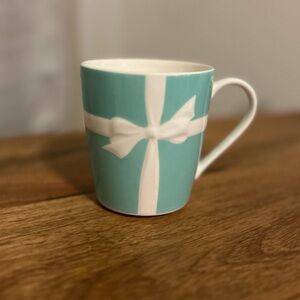 Tiffany & Co. Blue Mug with White Ribbon